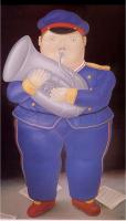 Botero, Fernando - Abstract oil painting.